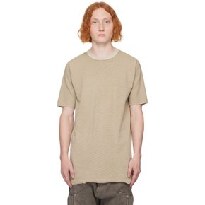 보리스 비잔 사베리 베이지 골지 티셔츠 279-FTN00001-TS ONE PIECE. RF LIGHT SAND