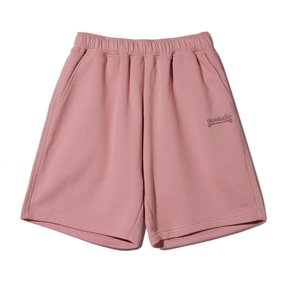 LAYERED LOGO SWEATSHORTS_INDI PINK