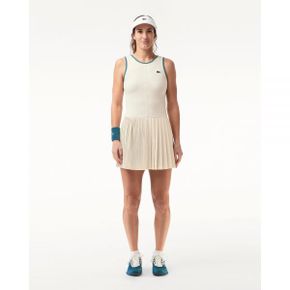 5019155 Lacoste Ultra-Dry Stretch Tennis Dress and Shorts - White / Blue