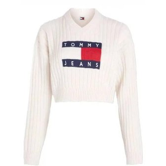 타미힐피거 24FW 타미힐피거 스웨터 DW18528YBH WHITE DOM