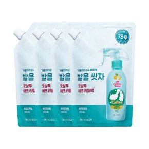 발을씻자 풋샴푸 레몬 리필 500ml x 4개