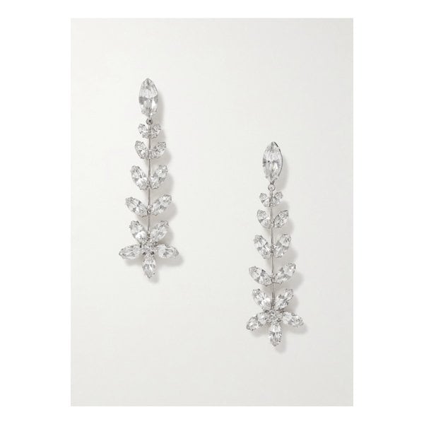 제니퍼 베어 비앙카 로듐 도금 크리스털 이어링 실버 46376663162957897