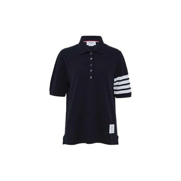 26SS 사선 숏 슬리브 클래식 폴로 티셔츠 네이비 FJP052G 07976 415