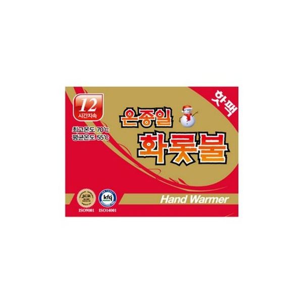 온종일 화롯불 핫팩 손난로핫팩 일반형 낱개 80g X ( 10매입 )