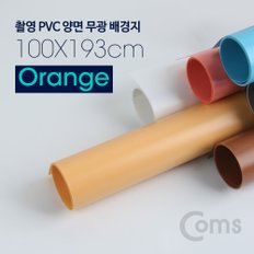 촬영PVC양면무광배경지 100x193Cm Orange BS3587