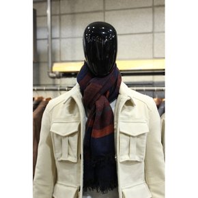 이태리직수입 2COLOR 알파카울모달혼방 스트라이프머플러 f-smuf541