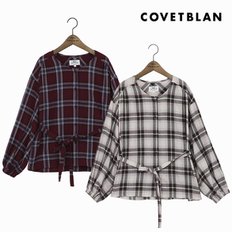 [COVETBLAN] 여성 체크 블라우스(V196MSH103W)