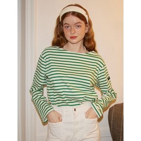 Boat Neck Basic Stripe T