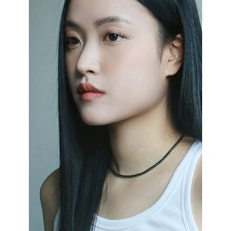 스몰굿띵 DARK SERIES 테니스 목걸이 블랙