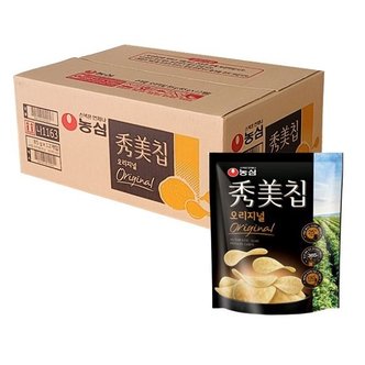  농심 수미칩 오리지널 85g 12봉 감자스낵 맛있는과자 한박스