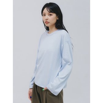 바켄 Stitch Color Point 긴팔티셔츠 BK4993_스카이블루