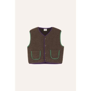 매직에디션 [COMPAMENTO캄파멘토]BROWN TEDDY KIDS VEST(TC44-85)