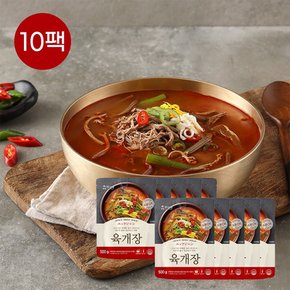 참스토리 육개장 500g x 10개 소고기육개장 옛맛 얼큰 전통 사골 파개장