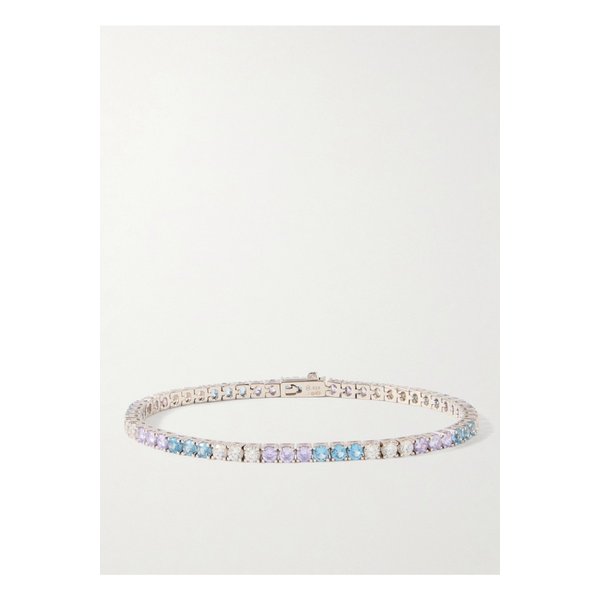 해튼 랩스 스털링 실버 랩 크리스털 테니스 브레이슬릿 실버 1647597351827106