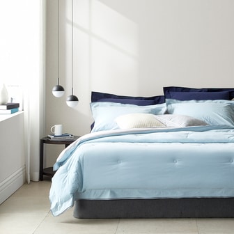  클레르 60수 고밀도 워싱 차렵이불Q(컬러 택1)