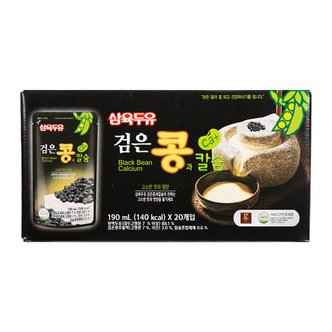  [삼육] 검은콩과 칼슘두유파우치(190ml*20입)