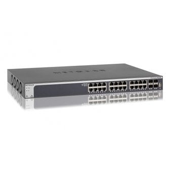  NETGEAR 10G SFP+x4 L2+ XS728T 스위칭 허브 24포트 10기가, 금속 케이스 랙 마운트 스마트