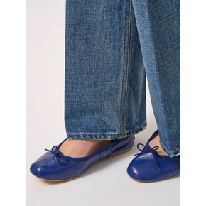 Porselli Leather Flat shoes_Dark Blue