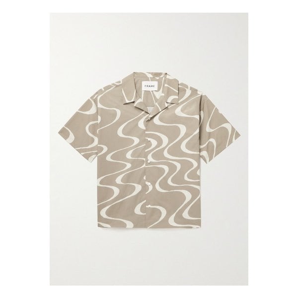 캠프 칼라 프린트  코튼 셔츠 뉴트럴 1647597307272795