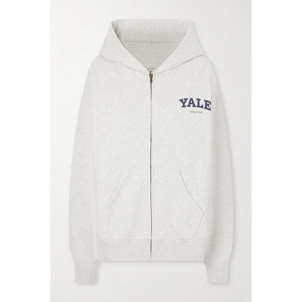 프린트 코튼 저지 집업 후드 티셔츠 46376663162977244