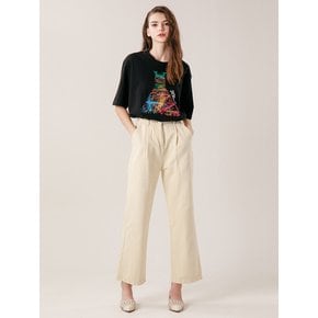 HIGH WAIST COTTON PANTS -IV