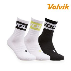 VBEB 배색 레터링 로고 중목 남성양말