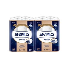 크리넥스 울트라클린 도톰한 4겹 25m*30롤[2팩]