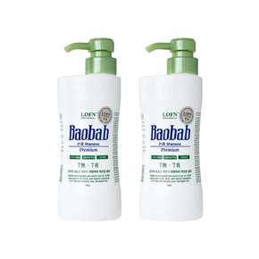 바오밥 프리미엄 21차 약산성(건성)샴푸 500g 2개