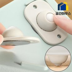 부착식 이동식 바퀴 리빙박스 수납함 이동식 회전 붙이는 다용도 미니 4P