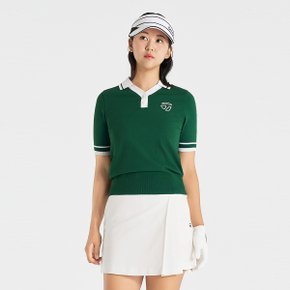여성 카라 반팔 니트 TSO-71HG21-804