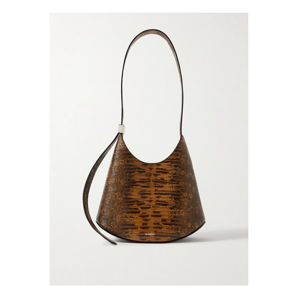 스몰 스네이크 이펙트 가죽 숄더 백 브라운 46376663162926347