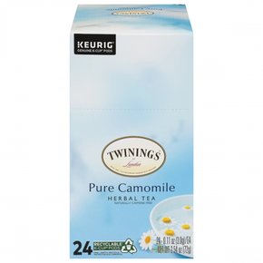 Twinings트와이닝  퓨어  Chamomile  Tea  K-Cup®  Pods  for  Keurig,  24개