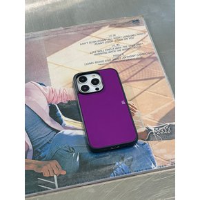 logo glass bumper case [Purple]