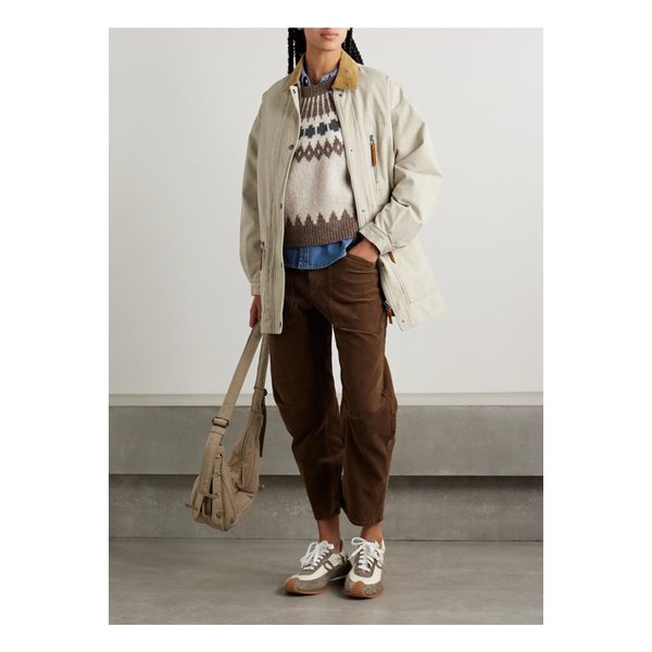 에뜨왈 키멜리아 코듀로이 트리밍 코튼 캔버스 재킷 에크루 1647597350558235