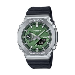 GBM-2100A-1A3 지얄오크 메탈커버 터프솔라 남성 아날로그 전자시계