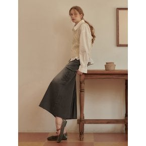 [SKIRT] Lisa Cargo Long Denim Skirt