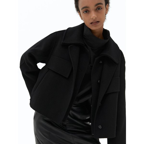 YANN_CASHMERE HANDMADE SHORT COAT