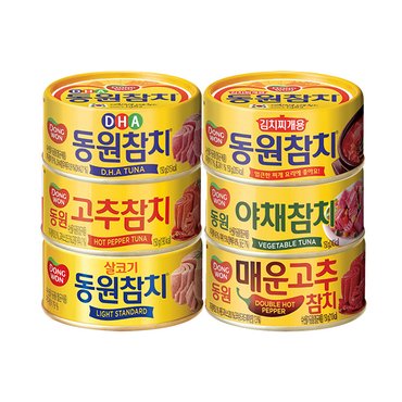 동원 [S][동원] 참치 150g x12캔 /라이트스탠다드/김치찌개/고추/야채/DHA/매운고추