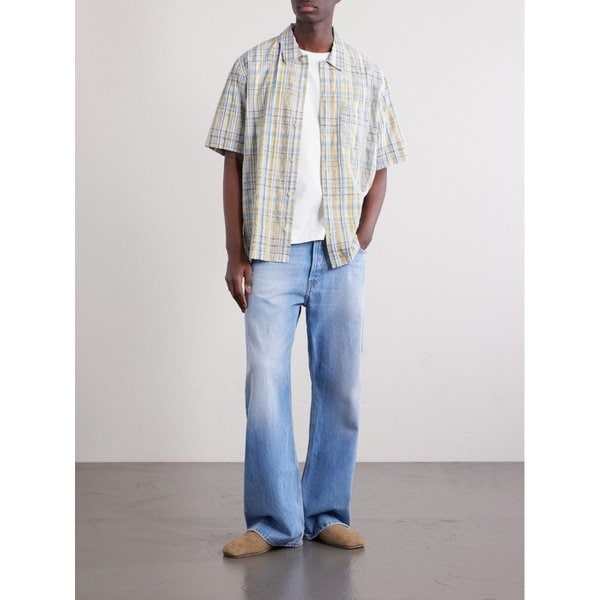 게이브 코튼 블렌드 시어서커 셔츠 46376663163007636