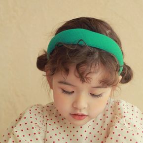 [무케] 럭키밤비네_심플코튼 헤어밴드 (4colors) 여아용 헤어밴드 아동머리띠