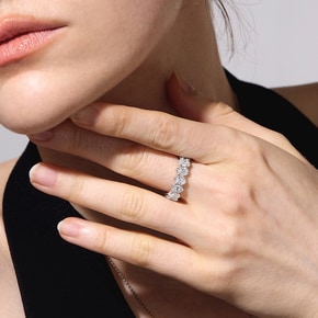 14K 아델로 랩 다이아몬드 이터니티 반지