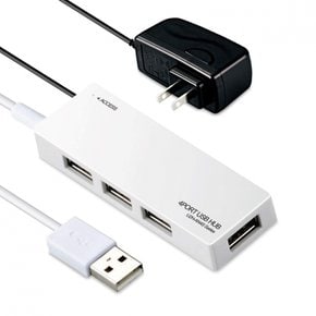 ELECOM USB2.0 AC 닌텐도 스위치 맥북 서피스 프로 크롬북 PC U2H-AN4SWH 허브 4 포트