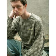 Striped LongSleeved TShirt  Khaki (MS5341A06H)