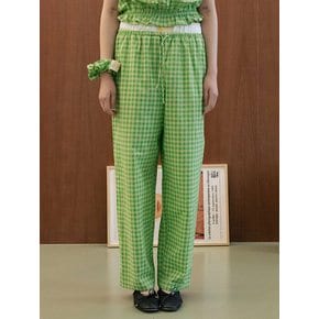 CHECK BANDING PANTS_GREEN