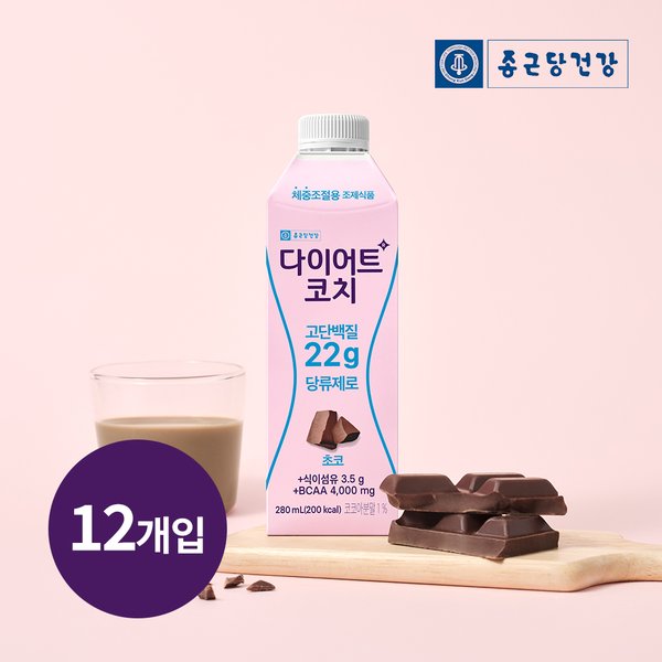 다이어트코치 초코맛 280ml 12팩