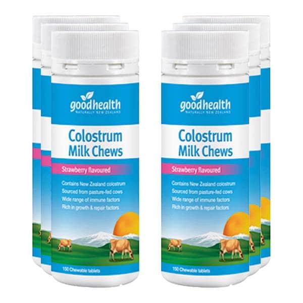 굿헬스 콜로스트럼 초유 딸기향 Colostrum 150정 6개