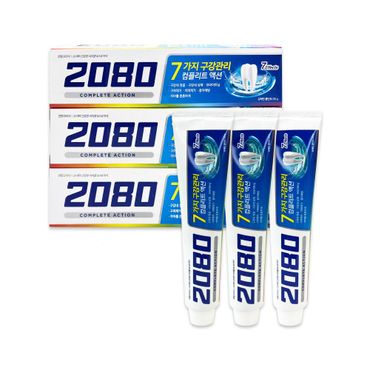 오너클랜 애경 2080 컴플리트 액션 쿨민트향 120g 3개입