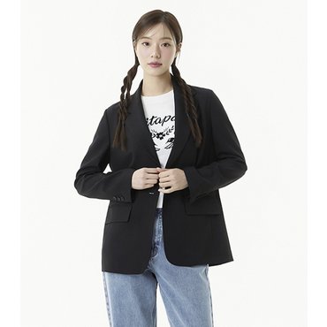 플라스틱아일랜드 오버핏 원버튼 자켓 (PR2WJ461)