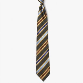 리베라노리베라노 넥타이 SILK TIE (STRIPE 2) OLIVE LID1M80003A94