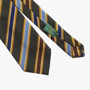 리베라노리베라노 넥타이 SILK TIE (STRIPE 2) OLIVE LID1M80003A94